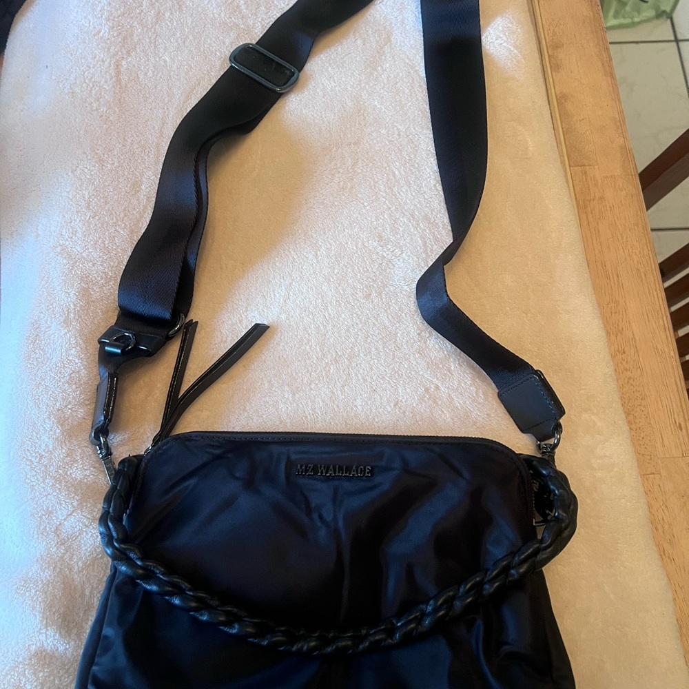 MZ Wallace Black Crossbody Bag with Adjustable Strap